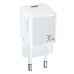 USAMS Wall Charger 1xUSB-C T45 mini 30W (only head) PD3.0 Fast Charging white CC148TC02 (US-CC148)