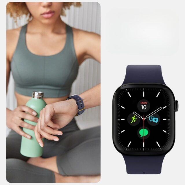 Band Spigen Nano Pop for Apple Watch 6/7/8/9/10/11/SE/SE 3/Ultra1/Ultra2/Ultra3 (44/45/46/49mm) navy - imagine 10