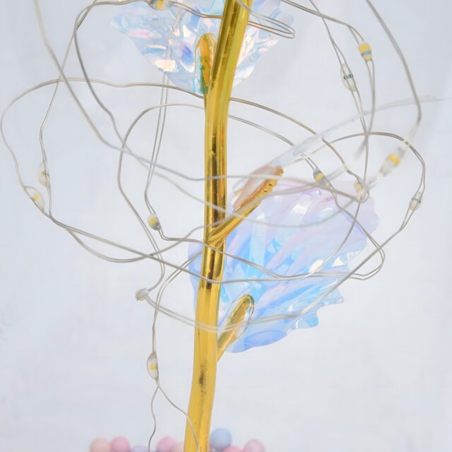 Eternal Rose in Glass Extralink Home, White LED Light - imagine 4