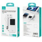 USAMS Powerbank with built-in cablesUSB-C+Lightning 30000 mAh 20W PD+Qc 3.0 Fast Charge X-chel Seri - imagine 9