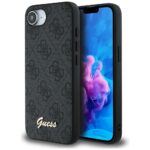 Case Guess 4G Script Logo MagSafe for iPhone 16e black