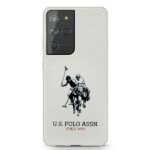 US Polo USHCS21LSLHRWH S21 Ultra G998 white Silicone Logo