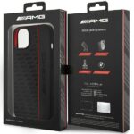 AMG AMHCP14S2SPCK iPhone 14 / 15 / 13 6.1" black hardcase with Silicone Carbon Pattern - imagine 6