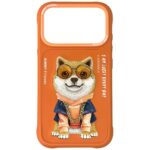 Etui Nimmy Glasses Cool Dog do iPhone 17  Pro pomarańczowy