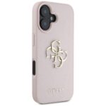 Case Guess Grained Big 4G Logo Small Classic Logo for iPhone 16 pink - imagine 4