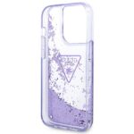 Guess GUHCP14LLFCTPU iPhone 14 Pro 6,1" purple hardcase Liquid Glitter Palm Collection - imagine 7