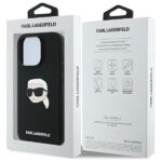 Karl Lagerfeld KLHMP16LSKHPPLK iPhone 16 Pro 6.3" black hardcase Silicone Karl Head Print MagS - imagine 8