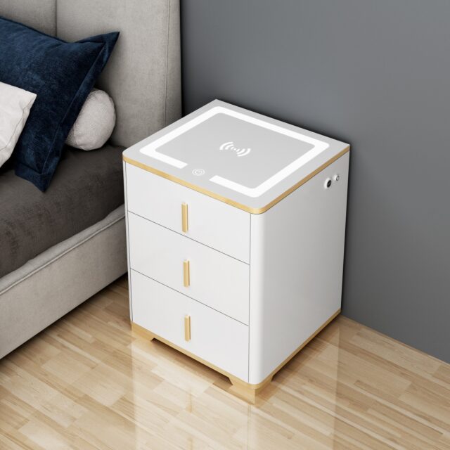 Extralink Lock Star Electronic Bedside Safe with Wireless Charging - imagine 3