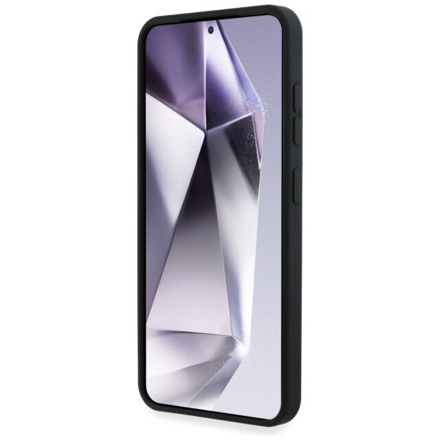 Case Guess Silicone Big 4G Logo Bottom Script Samsung Galaxy S25 black - imagine 5