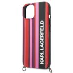 Karl Lagerfeld KLHCP14MSTSTP iPhone 14 Plus / 15 Plus 6,7" hardcase pink Color Stripes Strap - imagine 5