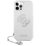 Guess GUHCP12LKS4GSI iPhone 12 Pro Max 6,7" Transparent hardcase 4G Silver Charms Collection - imagine 3