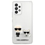 Karl Lagerfeld KLHCA53CKTR A53 5G A536 hardcase Transparent Karl & Choupette - imagine 3