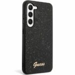 Guess GUHCS24SHGGSHK S24 S921 black hard case Glitter Script - imagine 3