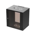 Extralink Premium 12U 600x450 Black | Rack cabinet | tool-free mounting, wall-mounted - imagine 3