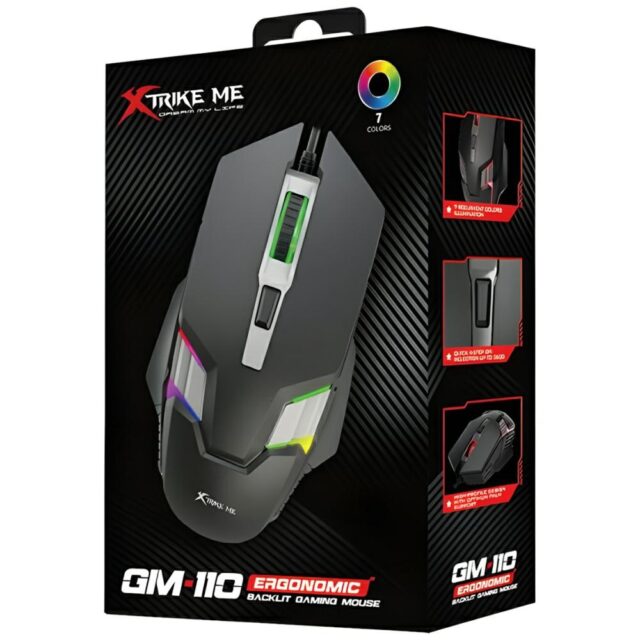 XTRIKE ME Wired Gaming Mouse GM-110 Black - imagine 8