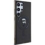 Karl Lagerfeld KLHMS24LHFCKNOK S24 Ultra S928 black hardcase IML Ikonik MagSafe - imagine 4