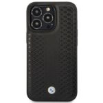 BMW BMHMP14X22RFGK case iPhone 14 Pro Max 6.7" black Leather Diamond Pattern MagSafe - imagine 3