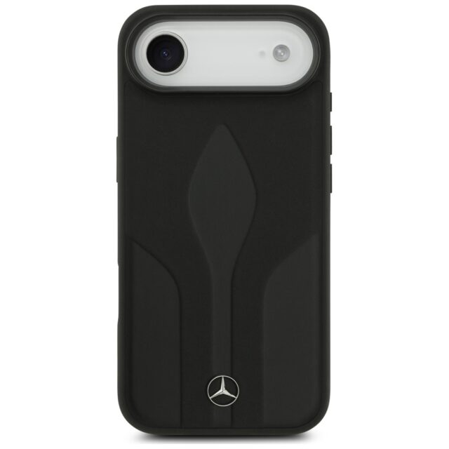 Case Mercedes Leather The Move MagSafe for iPhone Air black - imagine 3