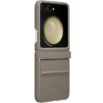 Samsung Case EF-VF731PAEGWW Z Flip5 F731 etoupe Flap ECO-Leather Case - imagine 2