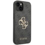 Guess GUHCP15S4GMGGR iPhone 15 / 14 / 13 6.1" grey hardcase 4G Big Metal Logo - imagine 4