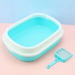 Extralink Pets Cat Litter Box with Scoop, Large Open Frame Litter Toilet Pet-847
