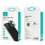 USAMS Camera Lens Glass for iPhone 12 Pro Max metal gold BH707JTT03 (US-BH707) - imagine 5