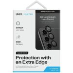 UNIQ Optix Aluminum Camera Lens Protector Sam S24 S921 midnight black camera lens protector with ap - imagine 2