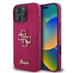 Guess GUHCP16XHG4SGU iPhone 16 Pro Max 6.9" purple hardcase Fixed Glitter Big 4G