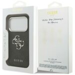 Case Guess 4G Big 4G Classic Logo for iPhone 17 Pro Max black silver - imagine 8