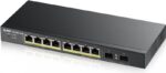 ZYXEL GS1900-10HP | Switch | 8x RJ45 1000Mb/s PoE, 2x SFP, 77W, managed