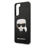 Karl Lagerfeld KLHCS21MSAKHBK S21+ G996 black hardcase Saffiano Ikonik Karl`s Head - imagine 5