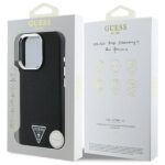 Guess GUHMP16XPGTSPSK iPhone 16 Pro Max 6.3" black hardcase Grained Triangle MagSafe - imagine 8