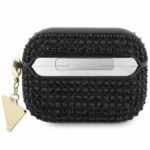 Guess GUAPHDGTPK AirPods Pro cover black Rhinestone Triangle Charm - imagine 2