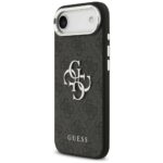 Case Guess 4G Big 4G Classic Logo for iPhone 17 Air black silver - imagine 2