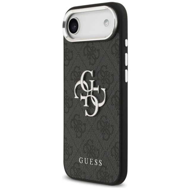 Case Guess 4G Big 4G Classic Logo for iPhone 17 Air black silver - imagine 2