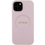 Guess GUHMP15MPSAHMCP iPhone 15 Plus / 14 Plus 6.7" pink hardcase Saffiano MagSafe - imagine 3