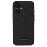 Karl Lagerfeld KLHCP16SPGKHPRPK iPhone 16 6.1" black hardcase Cardslots Monogram - imagine 3