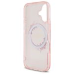 Guess GUHMP16SHFWFCP iPhone 16 6.1" pink hardcase IML Flowers Wreath MagSafe - imagine 7