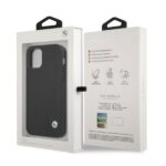 BMW BMHCP12MRCDPK iPhone 12 / 12 Pro 6,1" black hardcase Leather Deboss - imagine 8