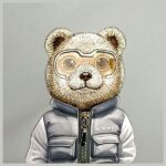 Nimmy Crossbody gray Cool&Cute 2.0 Bear - imagine 3