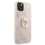 Guess GUHCP13M4GMRPI iPhone 13/ 14 / 15 6,1" pink hardcase 4G with ring stand - imagine 4