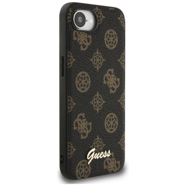 Case Guess Peony Script Logo MagSafe for iPhone 16e black - imagine 4