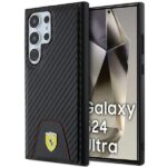 Ferrari FEHCS24LN3PUK S24 Ultra S928 black hardcase Carbon Stitched Bottom