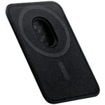 Magnetic wallet PITAKA Woven Wallet MagSafe for phone black grey - imagine 5