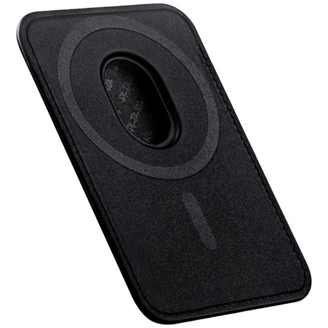 Magnetic wallet PITAKA Woven Wallet MagSafe for phone black grey - imagine 5