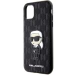 Karl Lagerfeld KLHCN61SAKHPKK iPhone 11/ Xr 6.1" black Saffiano Monogram Ikonik - imagine 6