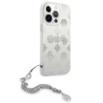 Guess GUHCP13LKSPESI iPhone 13 Pro / 13 6,1" silver hardcase Peony Chain Collection - imagine 4