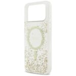 Guess Resin Bottom Glitter MagSafe case for iPhone 17 Pro Max gold - imagine 6