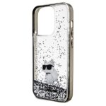 Karl Lagerfeld KLHCP14XLKCNSK iPhone 14 Pro Max 6.7" transparent hardcase Liquid Glitter Choupette - imagine 6