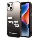 Karl Lagerfeld KLHCP14MTGKCK iPhone 14 Plus/ 15 Plus 6,7" hardcase black Gradient Ikonik Karl & Chou